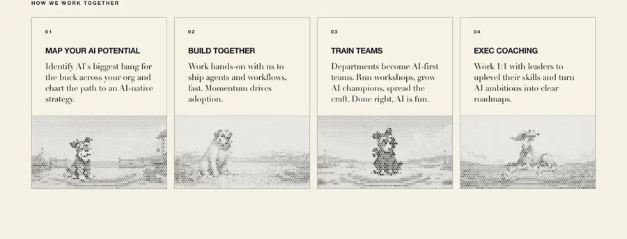 How we work together, as built on olddogs.ai