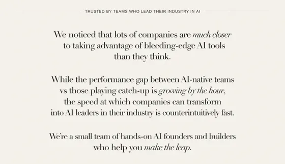 Founder note: the option we picked