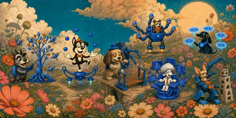 Pixel wildflower fantasy